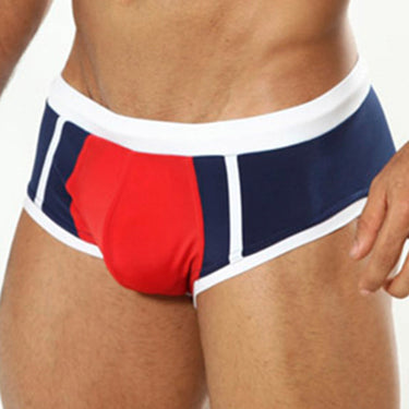 Cover Male CM0706  Red Navy Swim Brief